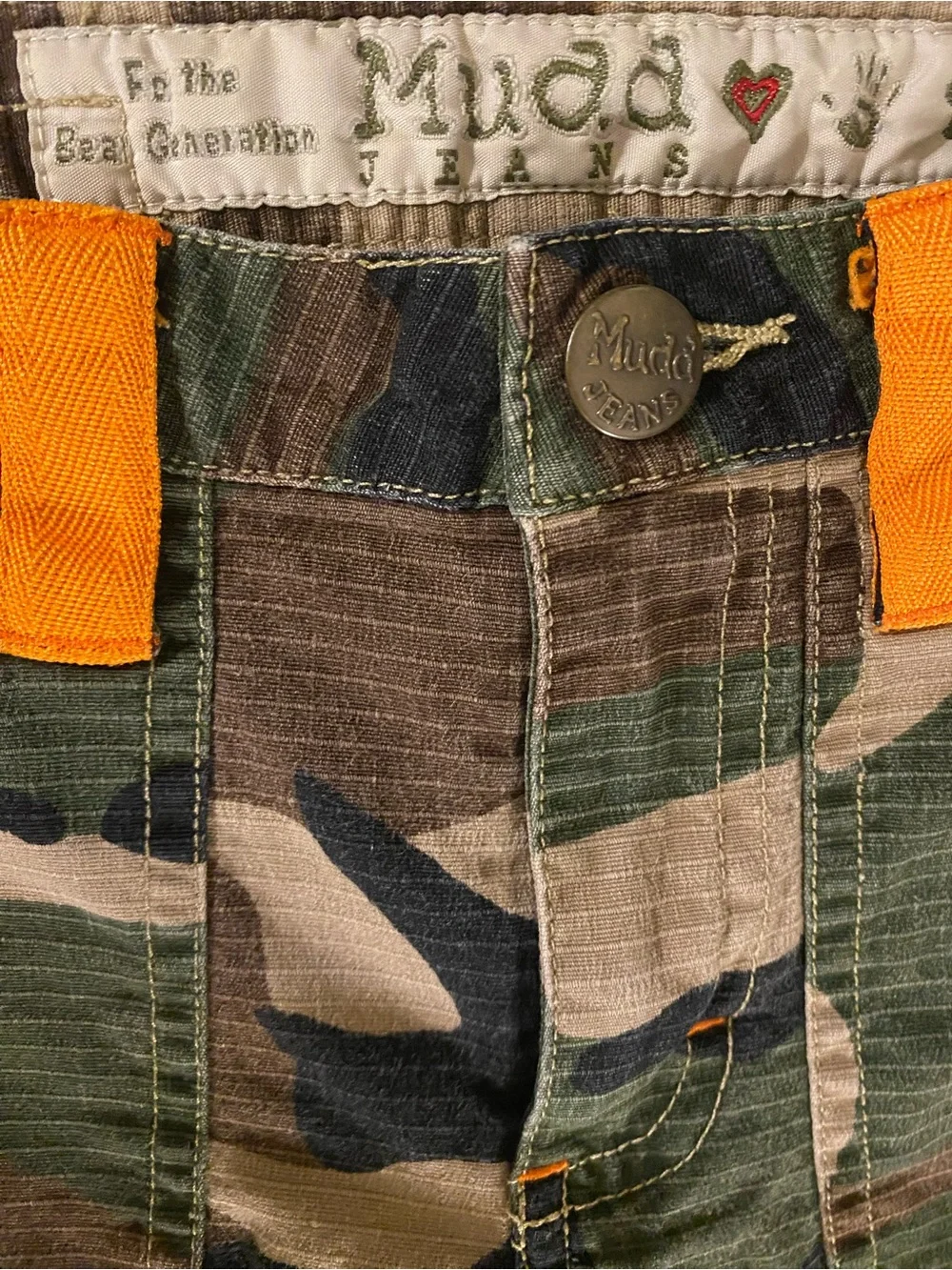 Mudd Y2K Little Girls Camo Capris, Size 7